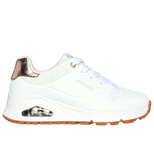 Buty młodzieżowe Skechers Uno Gen 1 Shimmer Away 310545LWHT - białe ze sklepu streetstyle24.pl w kategorii Buty sportowe damskie - zdjęcie 183851403