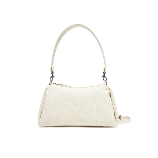 Torebka Calvin Klein Jeans Ckj Monogram Drop Sm Shoulder Ba LV04K3142G Écru ze sklepu eobuwie.pl w kategorii Listonoszki - zdjęcie 183851414