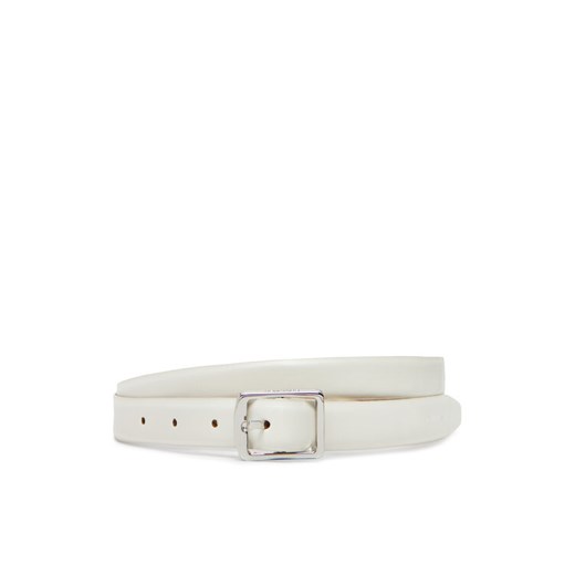 Pasek Damski Calvin Klein Classic Square Buckle Belt 20Mm LV04F7036G Biały ze sklepu eobuwie.pl w kategorii Paski damskie - zdjęcie 183851441
