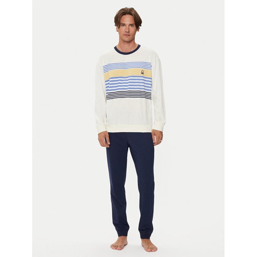 United Colors Of Benetton Piżama 3VD04P02D Granatowy Regular Fit ze sklepu MODIVO w kategorii Piżamy męskie - zdjęcie 183851670