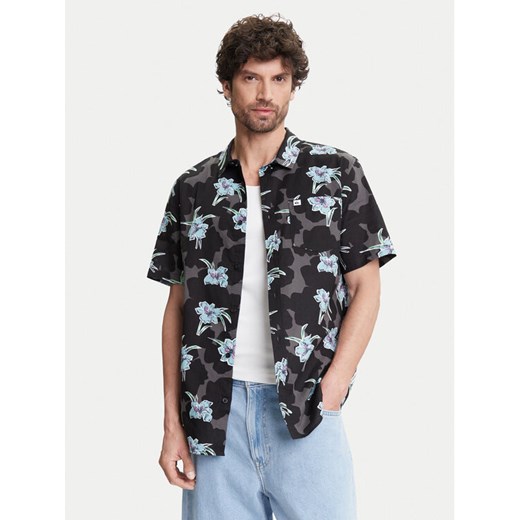 Quiksilver Koszula Apero Classic Ss EQYWT04605 Czarny Regular Fit ze sklepu MODIVO w kategorii Koszule męskie - zdjęcie 183851693