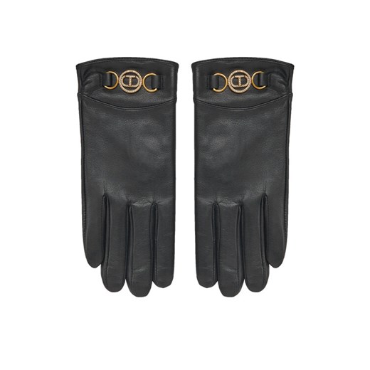 TWINSET Rękawiczki Damskie 242TO5170 Czarny Twinset L MODIVO