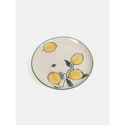 Sinsay - Talerz dekoracyjny z motywem cytryn - żółty Sinsay One Size Sinsay