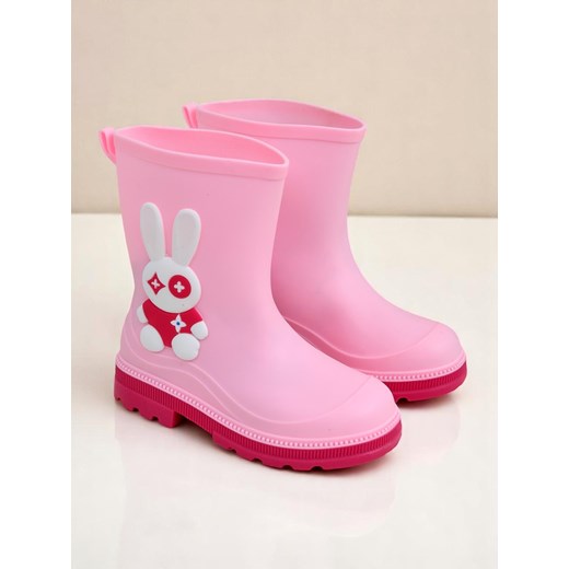 Royalfashion Kalosze dziecięce z króliczkiem Bunny Splash ze sklepu royalfashion.pl w kategorii Kalosze dziecięce - zdjęcie 183855521