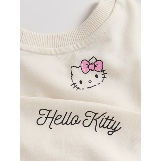 Reserved - Koszulka Hello Kitty - kremowy ze sklepu Reserved w kategorii Bluzki dziewczęce - zdjęcie 183855834