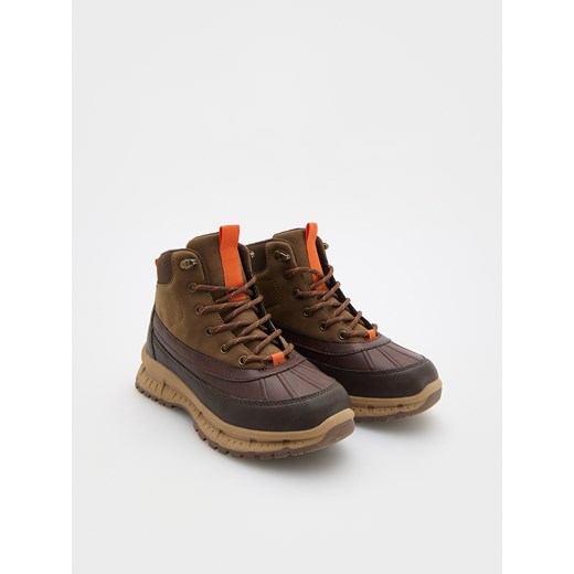 Reserved - Buty trekkingowe za kostkę - brązowy ze sklepu Reserved w kategorii Buty trekkingowe dziecięce - zdjęcie 183855954