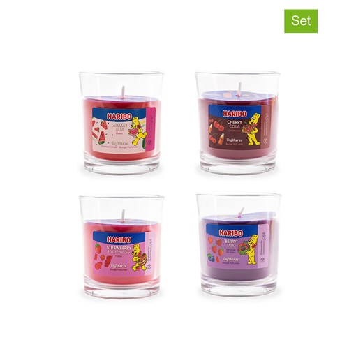 Haribo Świece zapachowe (4 szt.) &quot;Haribo&quot; - 4 x 135 g ze sklepu Limango Polska w kategorii Świece i dyfuzory - zdjęcie 183856911