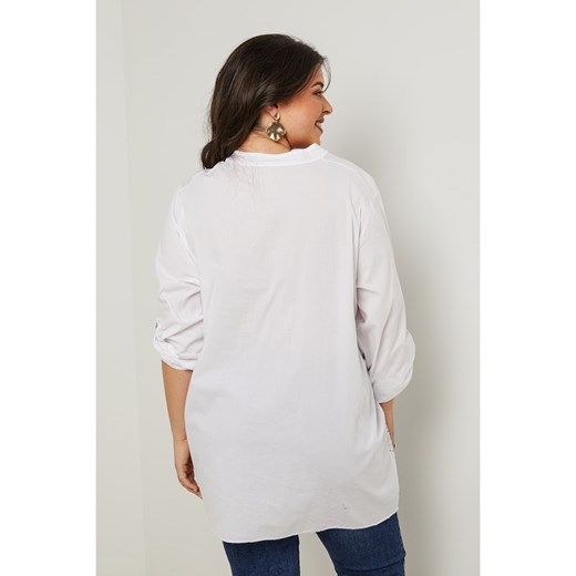 Curvy Lady Tunika w kolorze białym Curvy Lady 48/50 wyprzedaż Limango Polska