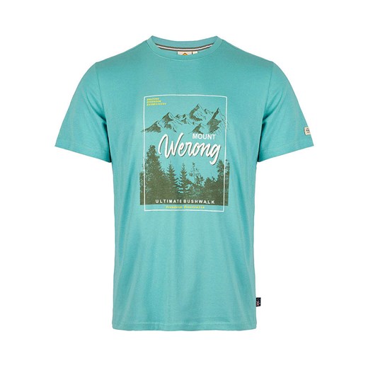 Niebieski t-shirt męski Roadsign z krótkim rękawem