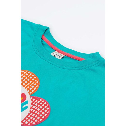 Frugi Koszulka &quot;Mabe Relaxed&quot; w kolorze turkusowo-żółto-czerwonym Frugi 116/122 wyprzedaż Limango Polska