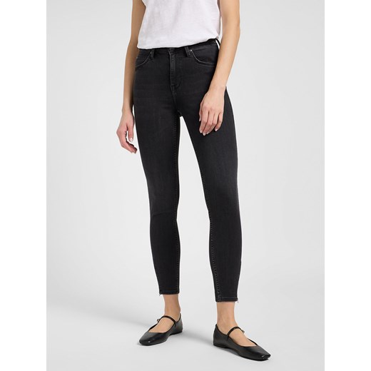 LEE DAMSKIE SPODNIE JEANSOWE LEE SCARLETT HIGH ZIP TRUE TO BLACK 112365074 ze sklepu YouNeedit.pl w kategorii Jeansy damskie - zdjęcie 183858994