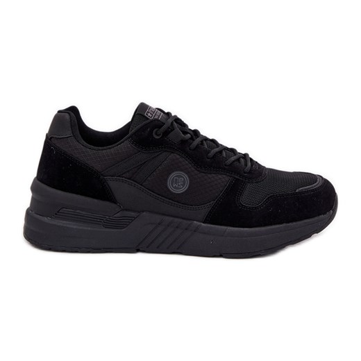 EVento Buty Sportowe Sneakersy Męskie Na Platformie Czarne ze sklepu ButyModne.pl w kategorii Buty sportowe męskie - zdjęcie 183860804
