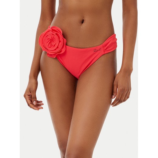 KARL LAGERFELD Dół od bikini A2W46005 Czerwony ze sklepu MODIVO w kategorii Stroje kąpielowe - zdjęcie 183862610