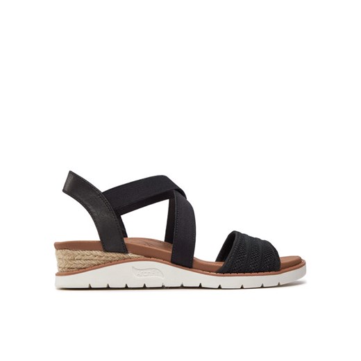Skechers Sandały Bobs Arch Fit Beach Kiss Boho Beyond 114013/BLK Czarny ze sklepu MODIVO w kategorii Sandały damskie - zdjęcie 183862630