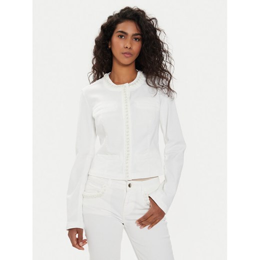 Liu Jo Kurtka jeansowa MA4278 T3489 Écru Slim Fit ze sklepu MODIVO w kategorii Kurtki damskie - zdjęcie 183862713