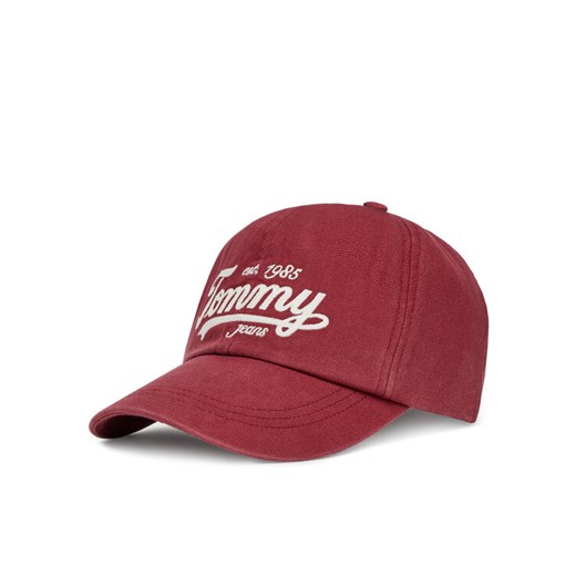 Tommy Hilfiger Czapka z daszkiem Archive Script AM0AM13550 Czerwony ze sklepu MODIVO w kategorii Czapki z daszkiem męskie - zdjęcie 183862844