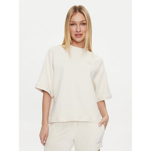 Puma T-Shirt Infuse 624302 Écru Relaxed Fit ze sklepu MODIVO w kategorii Bluzki damskie - zdjęcie 183862930