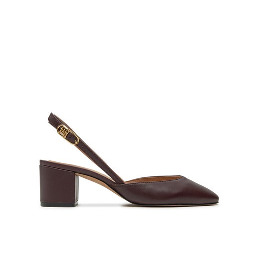Tommy Hilfiger Sandały Pump Slingback Smooth Leather FW0FW08621 Bordowy Tommy Hilfiger 41 MODIVO