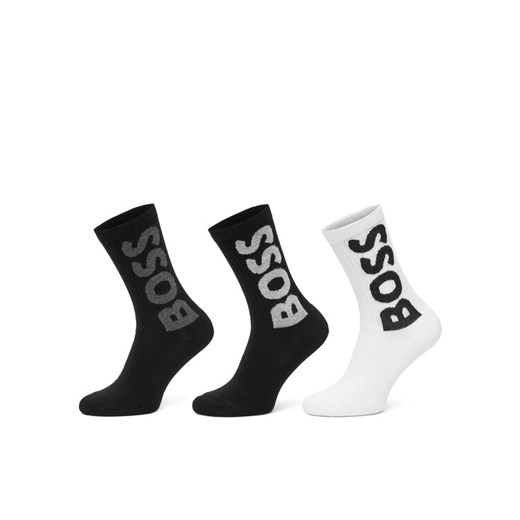 Zestaw 3 par wysokich skarpet męskich BOSS 50524259 Kolorowy ze sklepu eobuwie.pl w kategorii Skarpetki męskie - zdjęcie 183865780