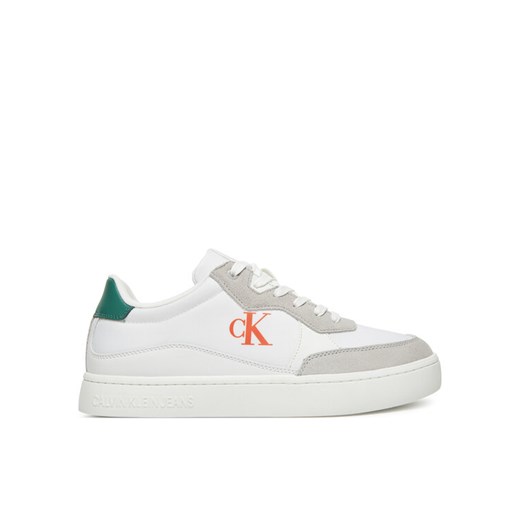 Sneakersy Calvin Klein Jeans Classic Cupsole Mg Nylon Mix YM0YM01304 Biały ze sklepu eobuwie.pl w kategorii Buty sportowe męskie - zdjęcie 183865781