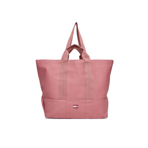 Tommy Jeans Torebka Tjw Tote Edition Canvas AW0AW17542 Różowy ze sklepu MODIVO w kategorii Torby Shopper bag - zdjęcie 183867271