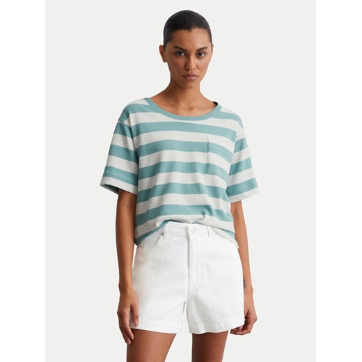 Marc O'Polo T-Shirt 516 2321 51241 Zielony Loose Fit ze sklepu MODIVO w kategorii Bluzki damskie - zdjęcie 183867422