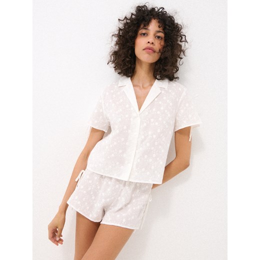 Mohito - Bawełniana góra od piżamy - biały Mohito M Mohito