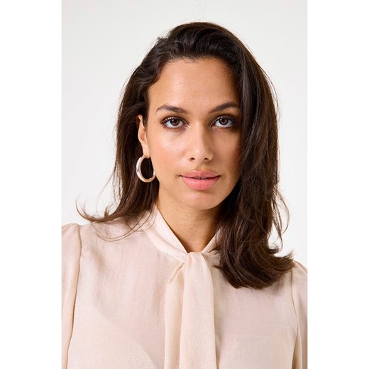 Bluzka damska różowa Garcia z długim rękawem 