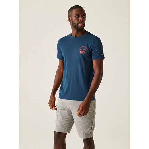 Regatta Koszulka &quot;Breezed V&quot; w kolorze granatowym ze sklepu Limango Polska w kategorii T-shirty męskie - zdjęcie 183871004