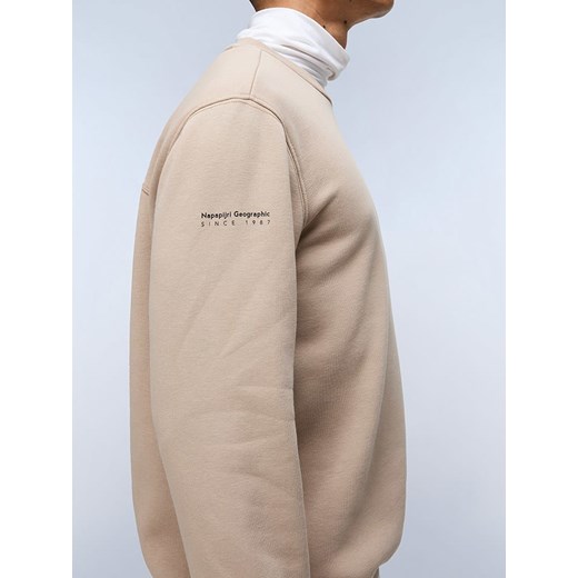 Beżowa bluza męska Napapijri sportowa jesienna 