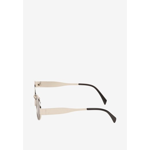 Srebrne Okulary Przeciwsłoneczne z Filtrem UV o Okrągłym Kształcie Talettia Renee ONE SIZE promocyjna cena renee.pl