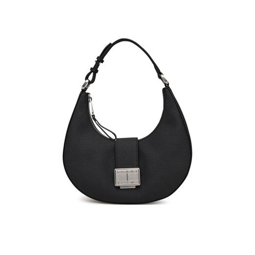 Torebka Tommy Jeans Tjw Crush Shoulder Bag AW0AW17539 Czarny ze sklepu eobuwie.pl w kategorii Listonoszki - zdjęcie 183873184