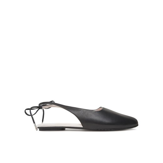 Sandały Calvin Klein Ballerina Sling Back Lth HW0HW02655 Czarny ze sklepu eobuwie.pl w kategorii Balerinki - zdjęcie 183873264