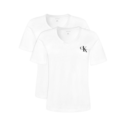 Calvin Klein Jeans Komplet 2 t-shirtów LV047C906G Kolorowy Regular Fit ze sklepu MODIVO w kategorii Bluzki damskie - zdjęcie 183874610