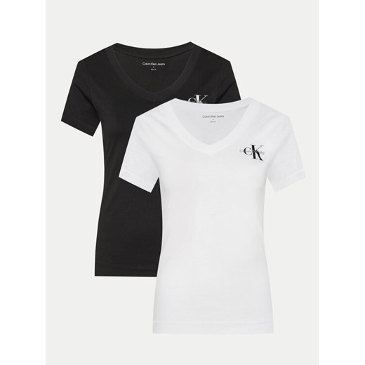 Calvin Klein Jeans Komplet 2 t-shirtów J20J223447 Kolorowy Regular Fit ze sklepu MODIVO w kategorii Bluzki damskie - zdjęcie 183874660