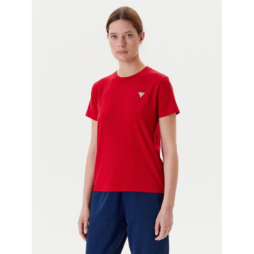 Guess T-Shirt W4YI10 J1314 Czerwony Regular Fit ze sklepu MODIVO w kategorii Bluzki damskie - zdjęcie 183874672