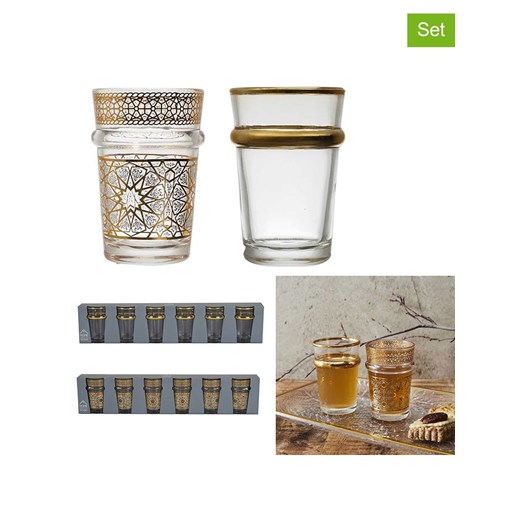 Ethnical Life Szklanki (6 szt.) w kolorze złotym - 130 ml (produkt niespodzianka) ze sklepu Limango Polska w kategorii Naczynia - zdjęcie 183877570