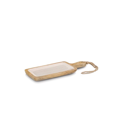 Zeller Deska w kolorze jasnobrązowo-beżowym do serwowania - 38 x 15 x 2,5 cm ze sklepu Limango Polska w kategorii Misy i tace dekoracyjne - zdjęcie 183877600