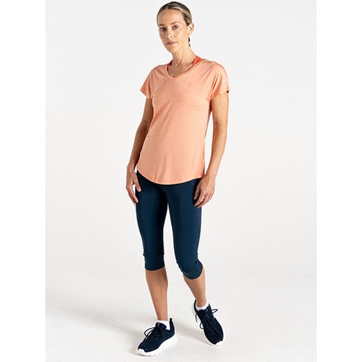 Dare 2b Koszulka sportowa &quot;Vigilant Tee&quot; w kolorze brzoskwiniowym ze sklepu Limango Polska w kategorii Bluzki damskie - zdjęcie 183877833