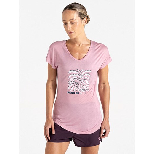 Bluzka damska Dare 2B z okrągłym dekoltem sportowa z krótkim rękawem 