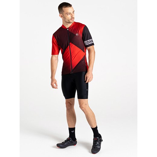 Dare 2b Koszulka kolarska &quot;Pedal II&quot; w kolorze czerwono-czarnym ze sklepu Limango Polska w kategorii T-shirty męskie - zdjęcie 183878133