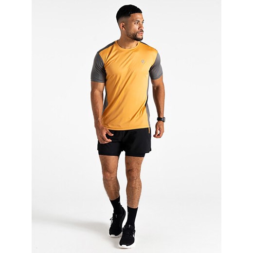 Dare 2b Koszulka funkcyjna &quot;Discernible III&quot; w kolorze żółto-szarym ze sklepu Limango Polska w kategorii T-shirty męskie - zdjęcie 183878154