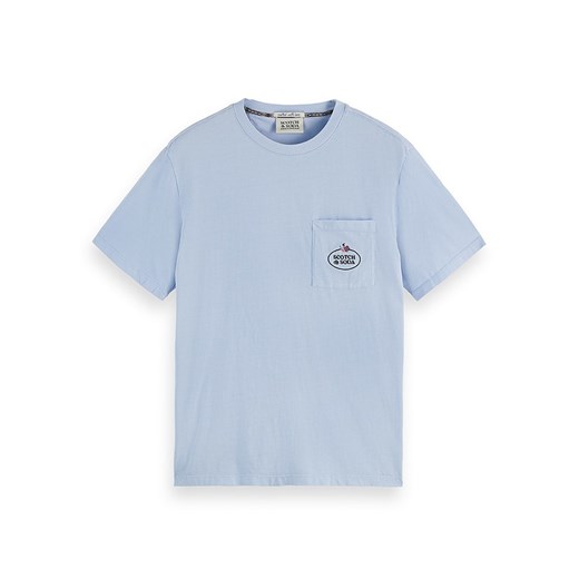 Scotch &amp; Soda Koszulka w kolorze błękitnym ze sklepu Limango Polska w kategorii T-shirty męskie - zdjęcie 183878223