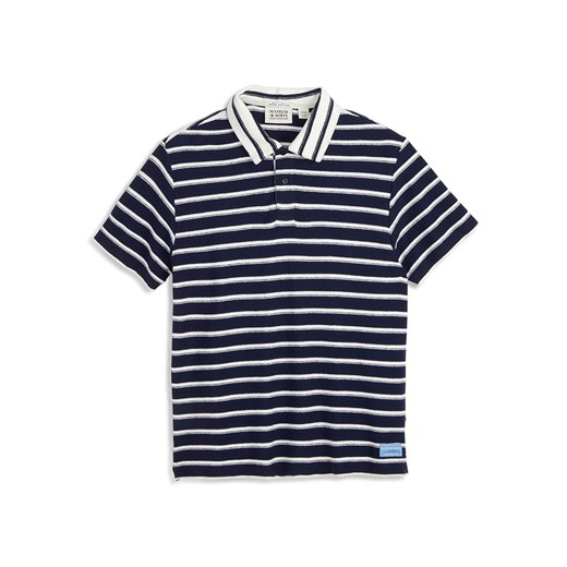 Scotch &amp; Soda Koszulka polo w kolorze biało-granatowym ze sklepu Limango Polska w kategorii T-shirty męskie - zdjęcie 183878260