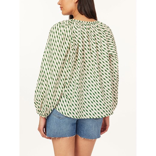 Bluzka damska SCOTCH&SODA casualowa z długim rękawem w abstrakcyjnym wzorze 