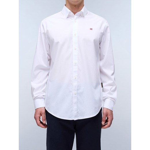 Napapijri Koszula - Regular fit - w kolorze białym ze sklepu Limango Polska w kategorii Koszule męskie - zdjęcie 183878544