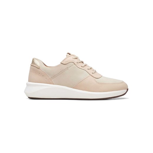 Clarks Skórzane sneakersy &quot;Comb Un Rio&quot; w kolorze beżowym ze sklepu Limango Polska w kategorii Buty sportowe damskie - zdjęcie 183878681