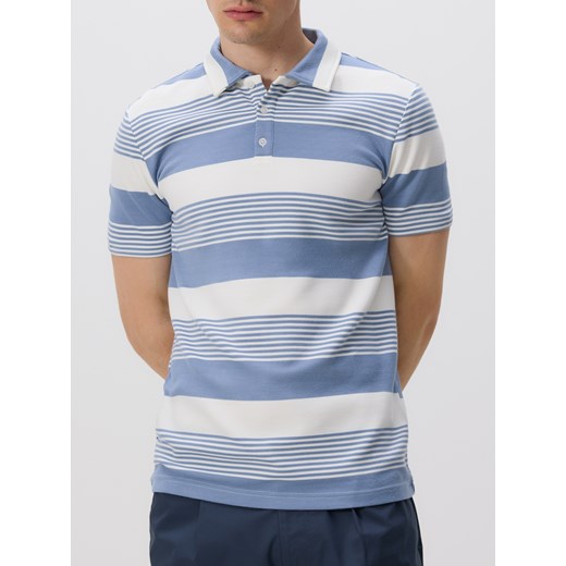 Reserved - Koszulka polo slim - niebieski Reserved L Reserved