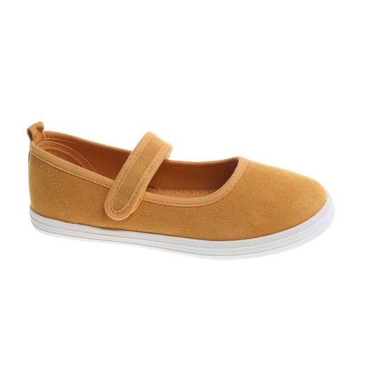 Wsuwane żółte dziewczęce tenisówki balerinki czeszki z paseczkiem /B5-1 17788 T124/ ze sklepu Pantofelek24.pl w kategorii Balerinki dziecięce - zdjęcie 183879080