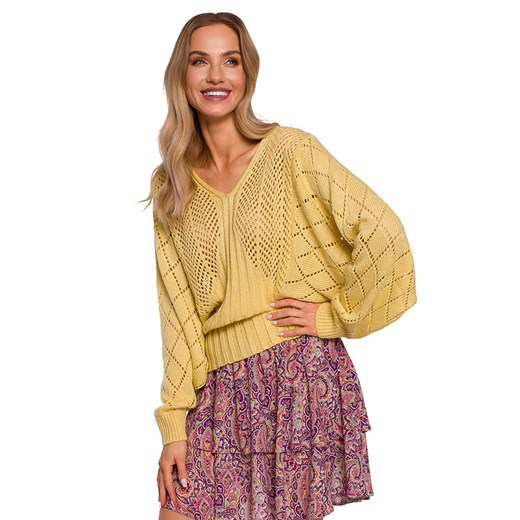 made of emotion Sweter w kolorze żółtym ze sklepu Limango Polska w kategorii Swetry damskie - zdjęcie 183879130
